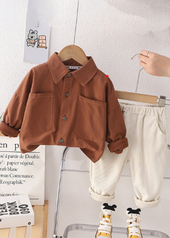 Boys Cotton Shirt with Trousers