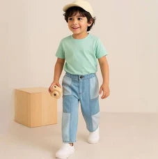 Boys Relaxed Fit Mid-Rise Stretchable Jeans