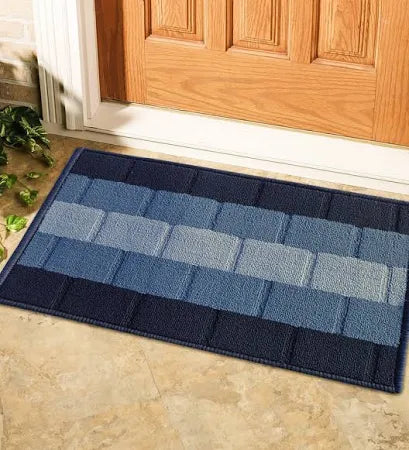 Geometric Polyester Anti Skid Door Mats