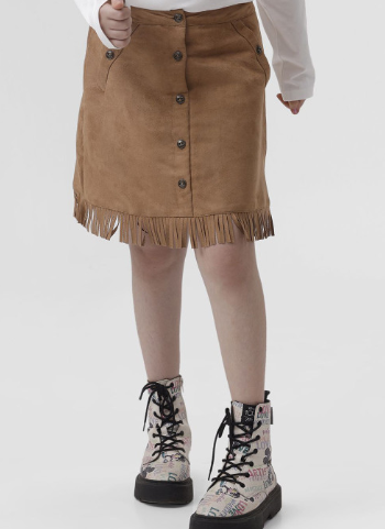 Girls A-Line Knee Length Skirt