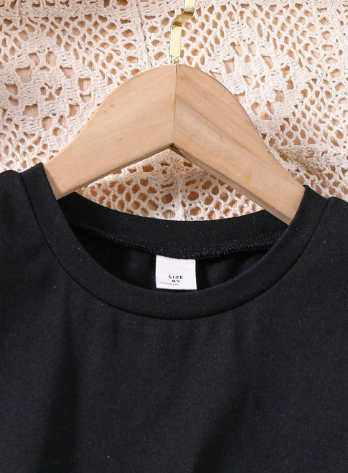 Girls Round Neck Top With Palazzos