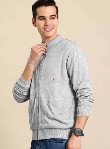 Melange Effect Cardigan