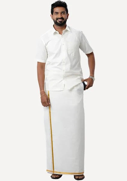Men's Double Layered Pocket Dhoti