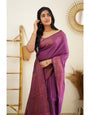 Soft Silk Saree With Elaborate Blouse Piece
