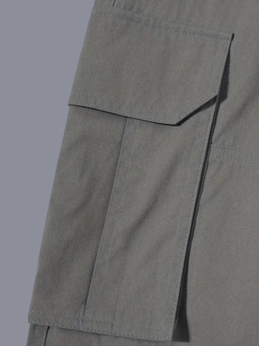 Men Cotton Classic Mid-Rise Loose Fit Cargos Trousers