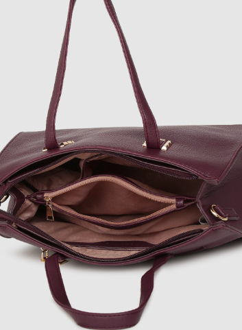 Thyma Women Plum Small Tote Bag